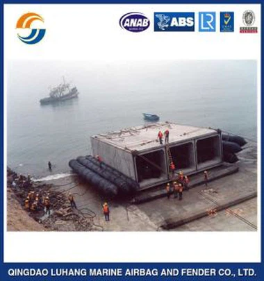 배를 발사하고 회수하기위한 해양 공압 고무 에어백